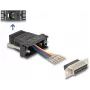 DELOCK 67087 lyčių keitiklio adapteris — D-Sub 15 (HD) moteriškas į RJ12, juodas