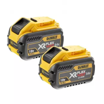 Baterijų komplektas DeWalt DCB547 18V/54V 9,0Ah ir 3,0Ah, 2 vnt.