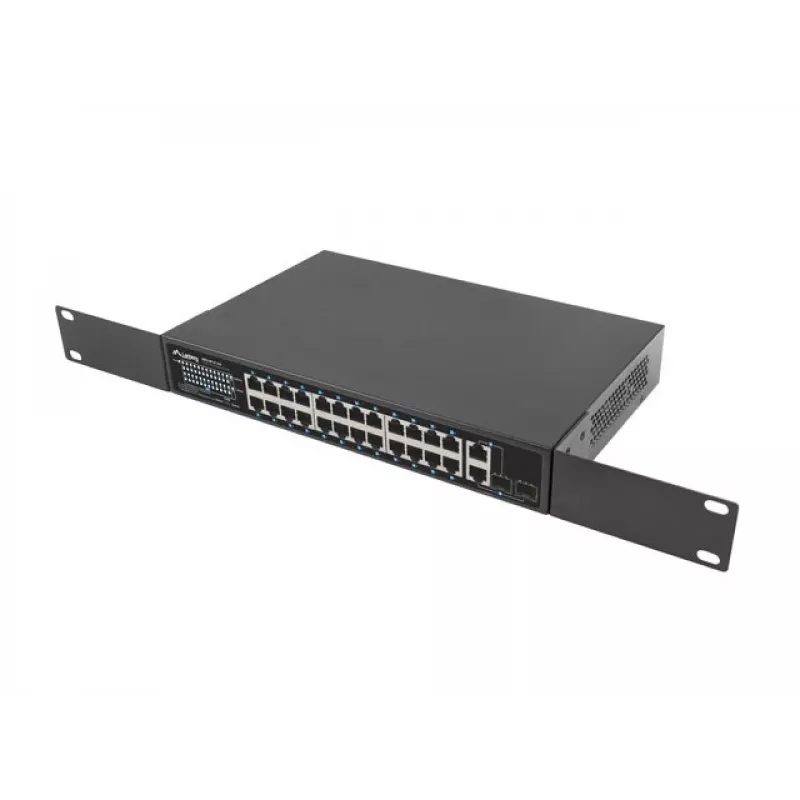 Lanberg RSFE-24P-2C-250 tinklo komutatorius nevaldomas Gigabit Ethernet (10/