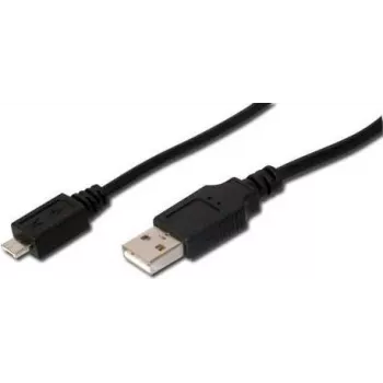 USB kabelis Digitus 1.8m USB 2.0 USB A Micro-USB A Juoda