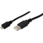 USB kabelis Digitus 1.8m USB 2.0 USB A Micro-USB A Juoda