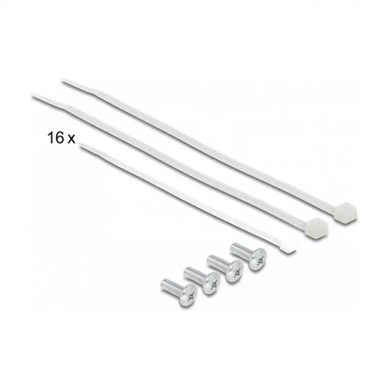 DeLOCK 19 colių pataisų skydelis, 16 prievadų, Cat.6A, 1U, pilkas, metalinis, stovas