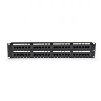Pataisų skydelis Juoda Box JPM5E48A 2U Cat5e stovo montavimas