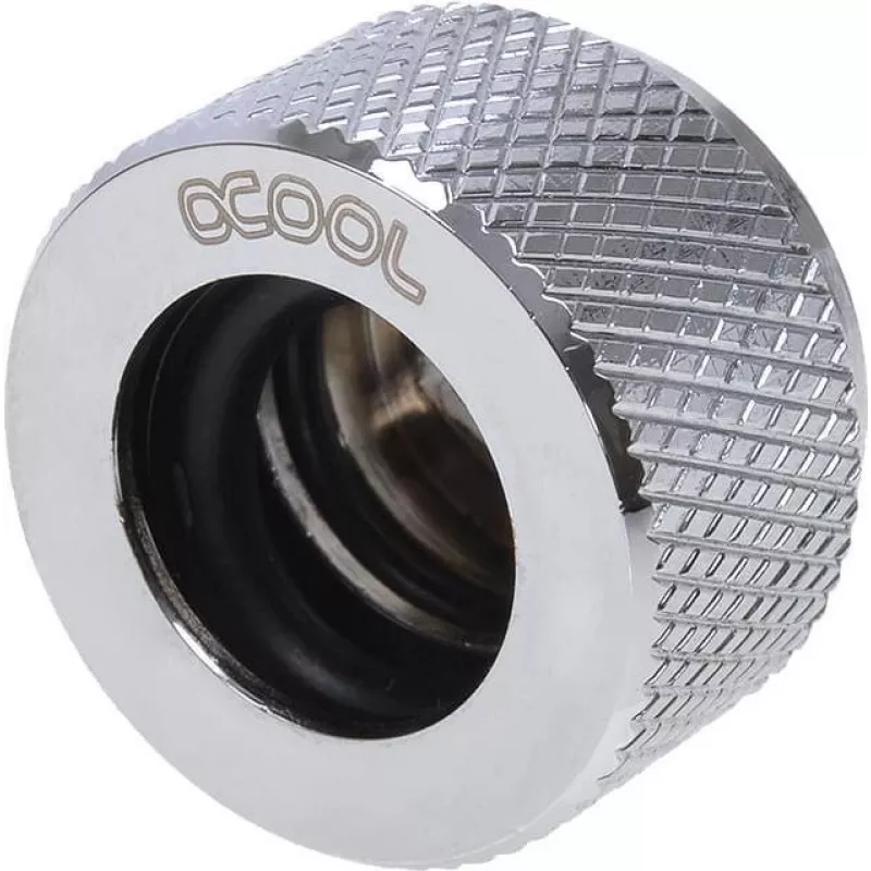 Alphacool HT 13mm HardTube Screw-In Fitting G1/4 - raižytas - Chromuotas (17188)