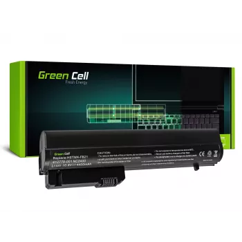 Green Cell - nešiojamojo kompiuterio baterija (atitinka: HP RW556AA, HP HSTNN-C48C) - ličio jonų - 6 elementai - 4400 mAh - juoda - skirta HP 2510p, Business Notebook nc2400, EliteBook 2530p