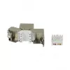 Synergy 21 Keystone Module TP Socket RJ45 CAT6A 500MHz Trumpas su kabelio spaustuku - Kabelis - Skaitmeniniai / Duomenys