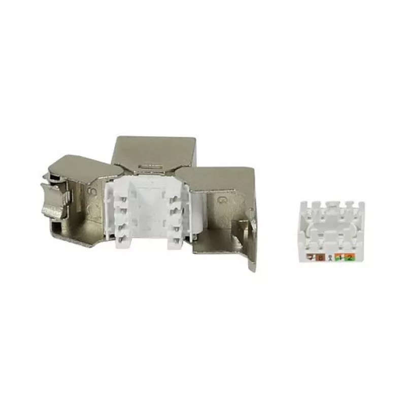 Synergy 21 Keystone Module TP Socket RJ45 CAT6A 500MHz Trumpas su kabelio spaustuku - Kabelis - Skaitmeniniai / Duomenys