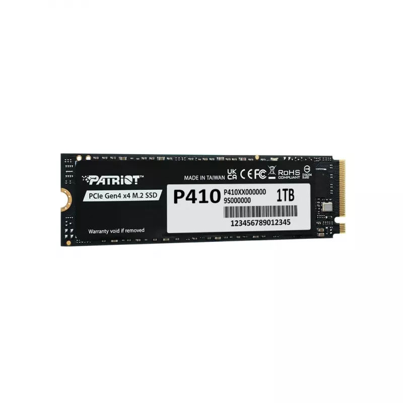 Kietojo kūno diskas PATRIOT P410 1 TB M.2 NVMe, 5 Gbit/s, 1000 GB