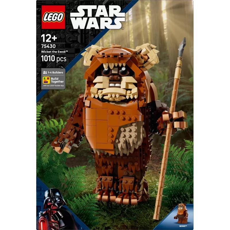 “LEGO Star Wars” konstruktorius “Sukonstruok Wicket the Ewok” 75430 — 1010 detalių, 230 mm modelis, amžius 12+