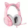 Ausinės Onikuma K9 Pink RGB Gaming Headphones