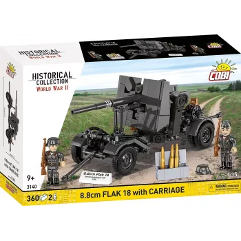 Konstruktorius Cobi Building Blocks 8.8 cm Flak su priekaba — 360 dalių