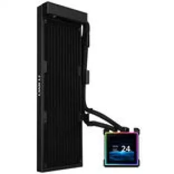 Skysčio aušintuvas „viskas viename“ Lian Li HydroShift II LCD-S 360mm — RGB LCD ekranas, be ventiliatorių