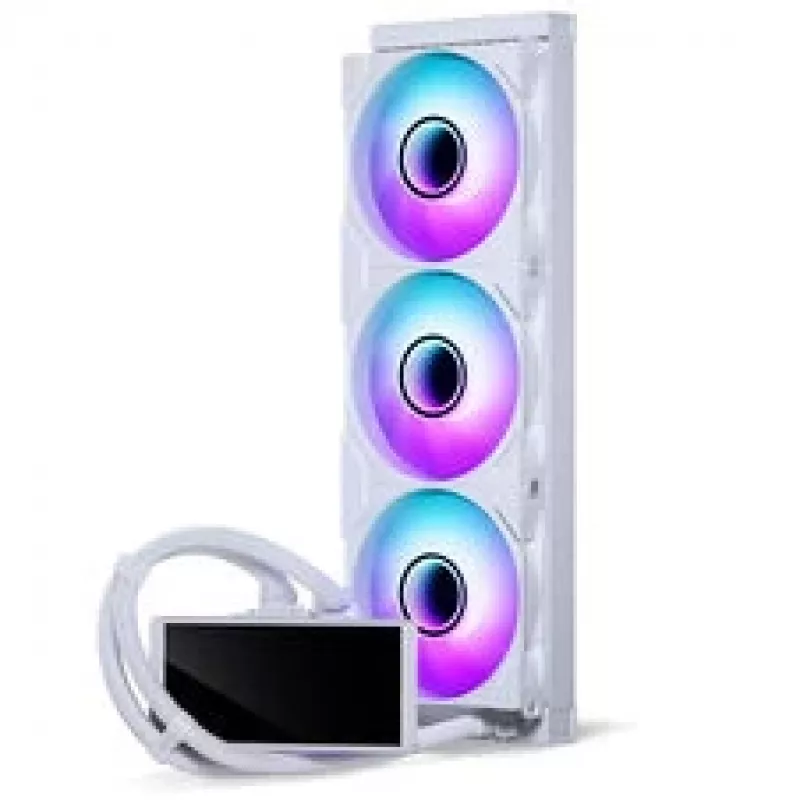 Phanteks Glacier One 360M25 LCD AiO-Liquid Cooling, 6 colių ekranas - 360 mm, balta