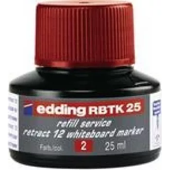 Rašalo papildymas žymekliui Edding RBTK 25 — Raudonas rašalas, 25 ml