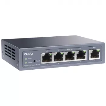 Cudy Gigabit Multi-WAN VPN Router laidinis maršrutizatorius Fast Ethernet, Gigabit Ethernet Pilka