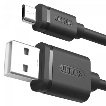 Unitek Cablu USB2.0 AM-microUSB BM, 2,0m; Y-C455GBK