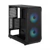 Fractal Design Focus 2 RGB Grūdinto stiklo vidutinis bokštas ATX PC korpusas - juodas