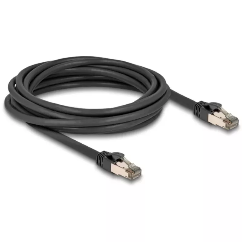 Tinklo kabelis DeLOCK RJ45 Cat.6A 5m juodas