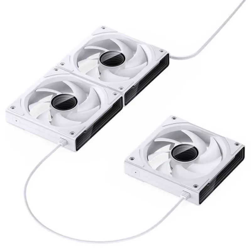 Aušinimo ventiliatorius Jonsbo ZK-120W 3in1 A-RGB baltas — 120 mm, A-RGB apšvietimas