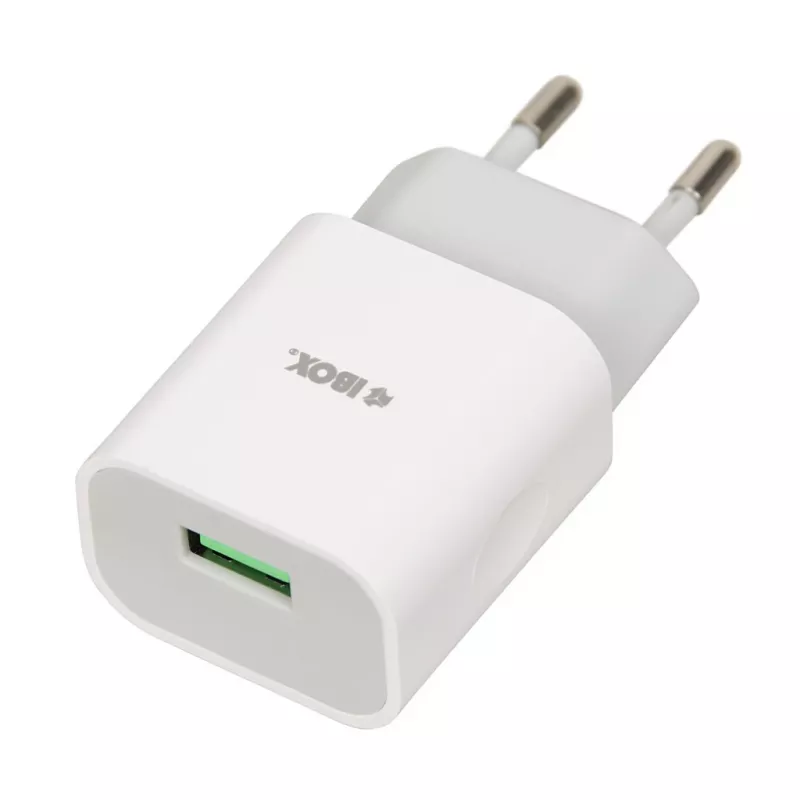 Maitinimo įkroviklis iBOX C-41 USB 2A, 1 USB prievadas, microUSB laidas, baltas