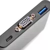 Išorinis vaizdo adapteris SidabrinėSTONE CH7517 USB-C į VGA (Chrontel CH7517) išorinio ekrano prijungimas