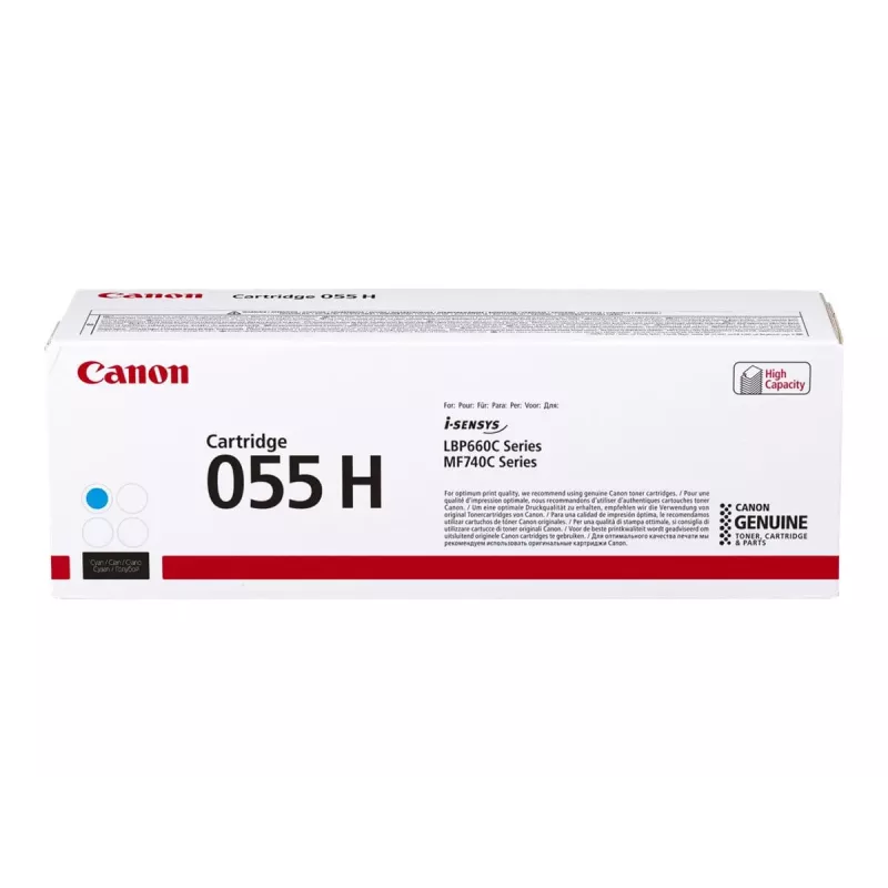 Canon 055H dažų kasetė 1 vnt. Originali žydra