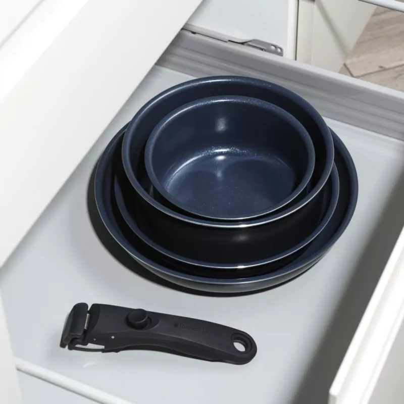 Indų rinkinys Russell Hobbs RH03319EU7, 5 dalių nelipnios keptuvės, tinkamos plauti indaplovėje