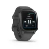 Išmanusis laikrodis GARMIN Venu Sq 2 — 1,4 colio AMOLED, 40 mm korpusas, pilkai pilka spalva, GPS, SpO2, NFC