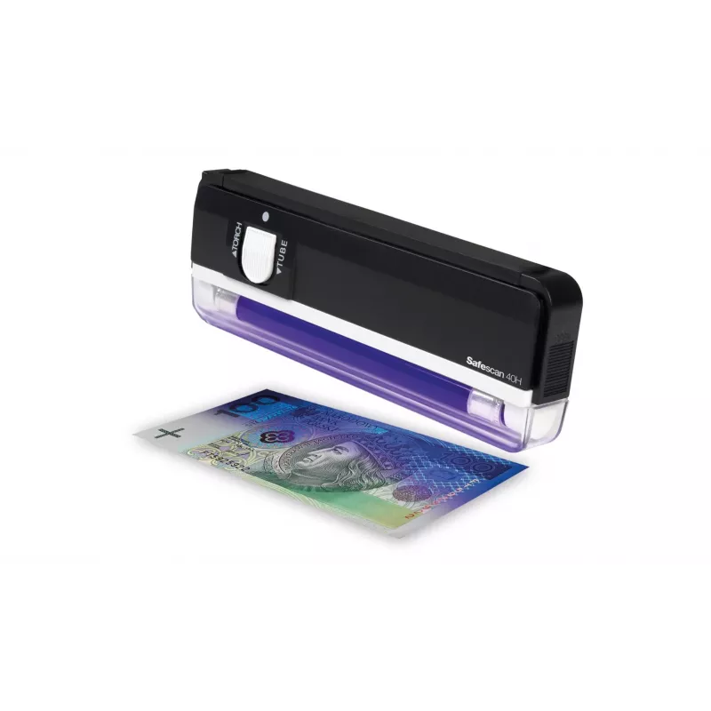 Safescan 40H nešiojamas pinigų detektorius, tikrinantis banknotus, kreditines korteles ir asmens tapatybės dokumentus – UV pinigų tikrintuvas naujiems banknotams – netikrų pinigų tikrinimo prietaisas