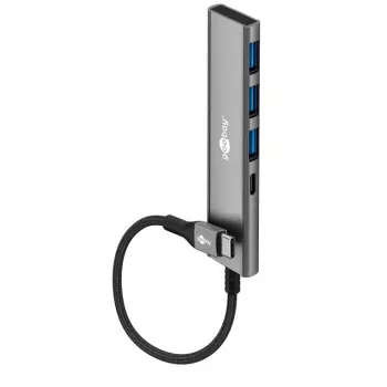 Goobay Slim 4-Port USB-Hub USB-C / USB-A 5 Gbit/s - Plug> 1x (76562)