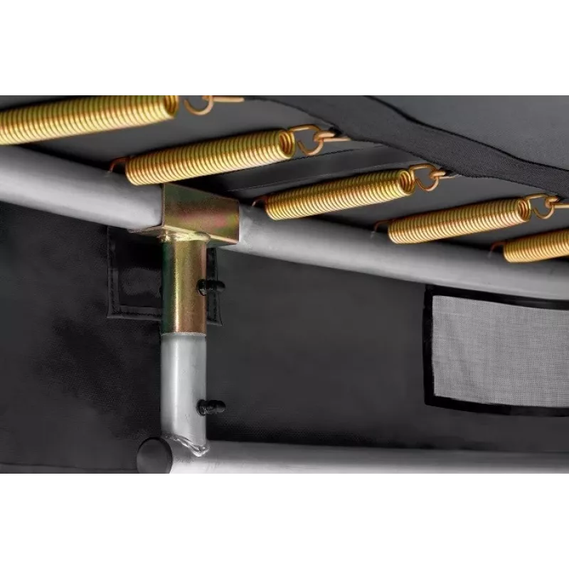 Salta Premium Ground tramplinas 251 cm – poilsinis/kiemo modelis, apvalus šuoliavimo paviršius