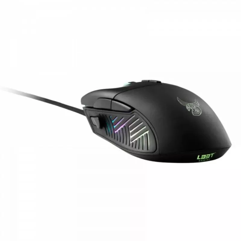 “L33T Gaming 160383 Gungnir” žaidimų pelė. 8 mygtukai, 16.000 DPI, ergonomiška, RGB