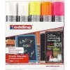 Chalk Marker Edding 4090 Chisel Oranžinė Rožinė Balta Geltona 5 vnt.