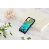 Telefono dėklas iKins, skirtas Samsung Galaxy S20+ — juodas vandens lelijų dizainas
