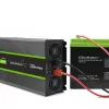 Qoltec 51923 grynos sinusinės bangos keitiklis Monolith | 3000 W | 6000 W | 24 V į 230 V | LCD