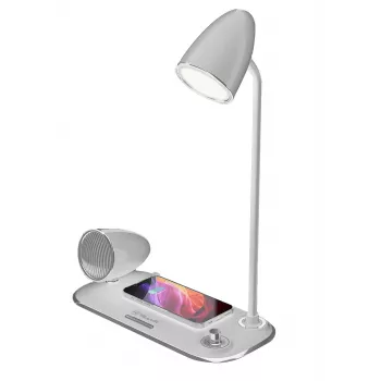 Belaidis stalinis įkroviklis „Tellur TLL151371“ su „Bluetooth“ garsiakalbiu ir staline lempa