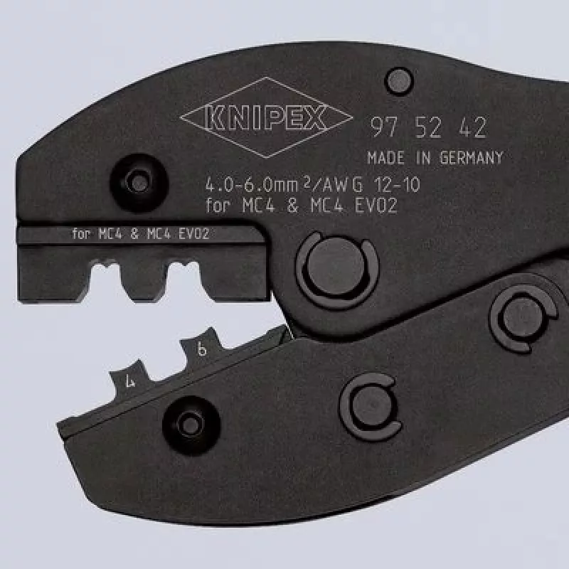 KNIPEX PreciForce presavimo replės, skirtos MC4 / EVO2
