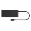 Belkin Connect, USB Type-C, HDMI, USB 2.0 Type-A, USB 3.2 Gen 1 (3.1 Gen 1) Type-C, MicroSD (TransFlash), SD, juoda, apvalus kabelis, 0,2 m