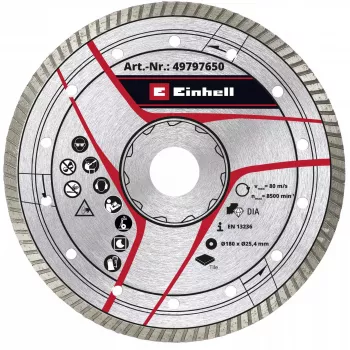 KWB Turbo deimantinis pjovimo diskas Ø 180 x 25,4 x 2,6 mm