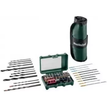Priedų rinkinys Metabo 691095000 — 55 dalys, grąžtų ir suktuvų priedai