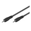 Wentronic Goobay 2,5 mm lizdo jungiamasis laidas, juodas, 1,5 m – 2,5 mm lizdo kištukas (3 kontaktų, stereofoninis) > 2,5 mm lizdo kištukas (3 kontaktų, stereofoninis) (50457)