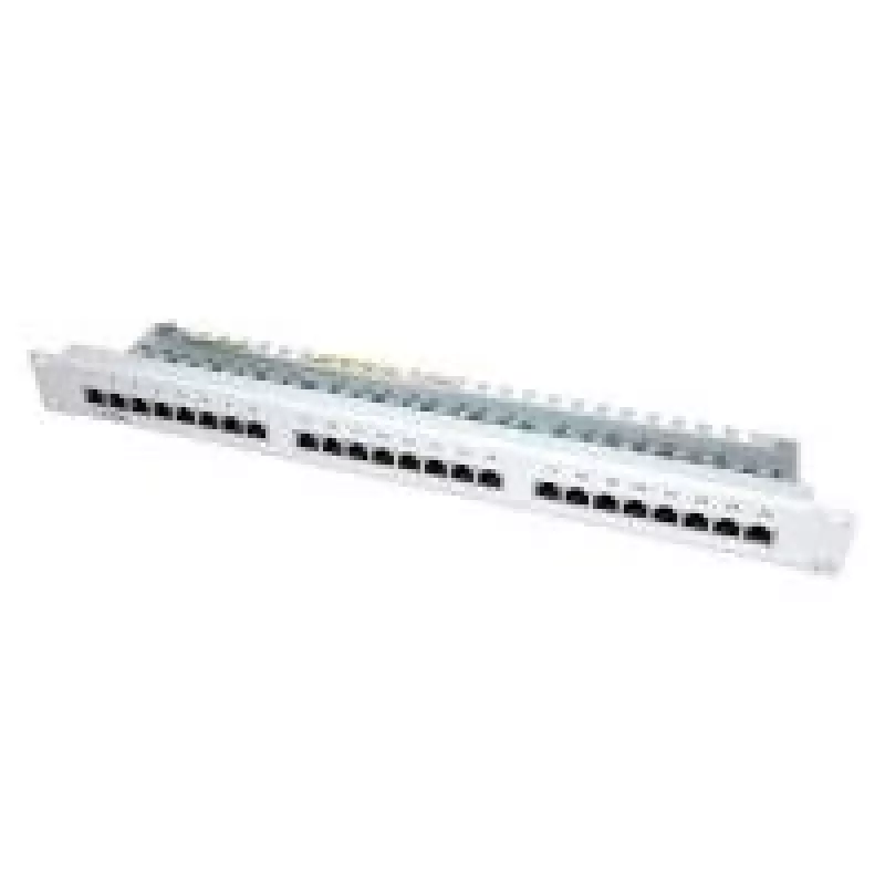 VALUE Cat. 5e 48,30cm (19)-Patchpanel, 24P, ekranuotas, šviesiai pilkas (26.99.0329)