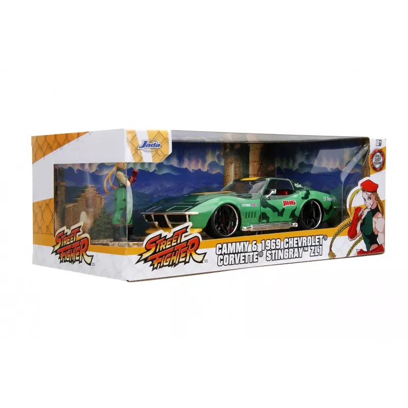Car Jada Toys Street Fighter 1969 Chevrolet 1:24 Metal Green