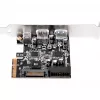 SilverStone ECU05 - USB adapteris - PCIe 2,0 x2 Low Profile - USB 3,1 Type C x 1 + USB3.0 x 2 + USB3.0 (vidinis) x 2 (SST-ECU05)