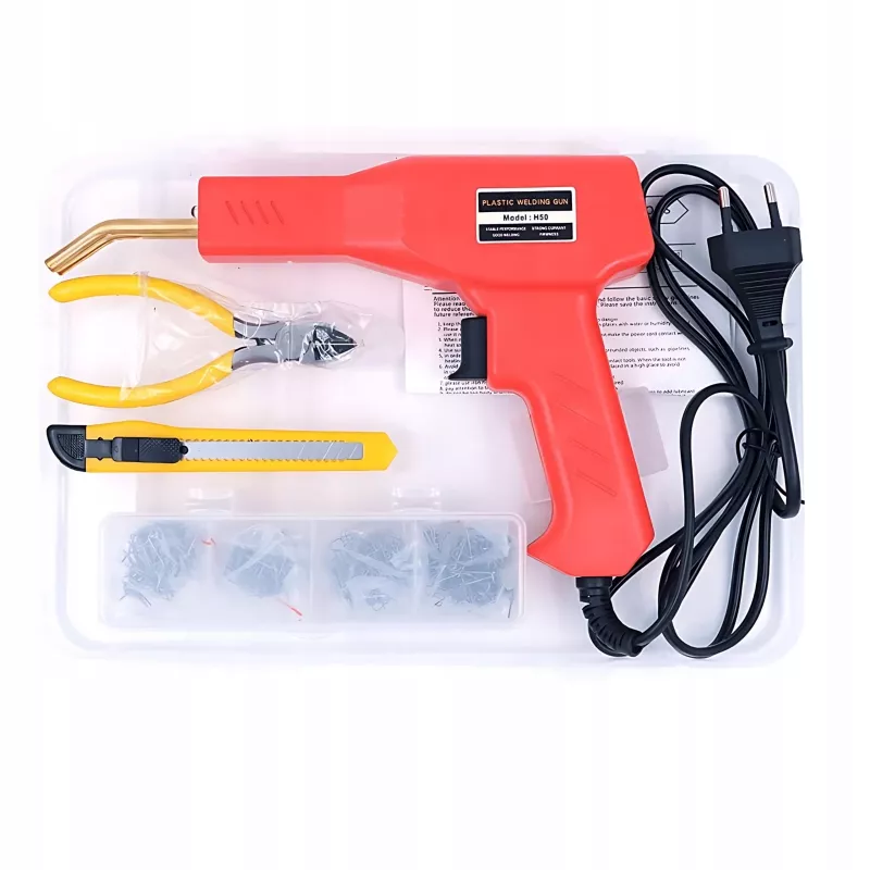 Extralink plastikinis suvirintojas / litavimo rinkinys su 200 sąvaržėlių