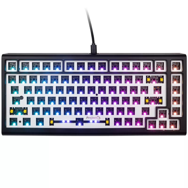 Ducky Tinker 75 klaviatūra, skirta žaidimams, USB, JAV anglų k., juoda