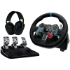 LOGITECH G29 EU + G435 Juoda Gaming Controller Aliuminis Juodas USB Vairas + pedalai + ausinės PC