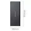 M.2 SATA SSD korpusas QOLTEC 51854 USB 3.0 be įrankių