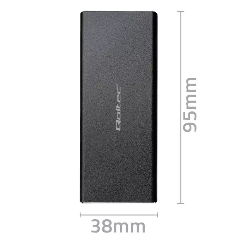M.2 SATA SSD korpusas QOLTEC 51854 USB 3.0 be įrankių