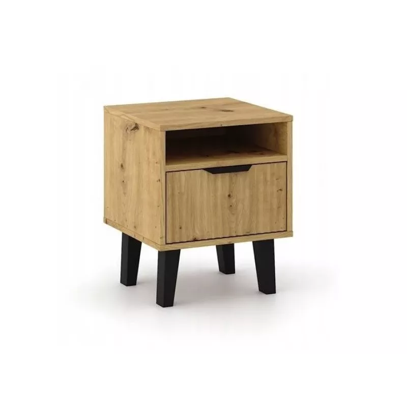 SCANDI 1S plonas ąžuolas ARTISAN Naktinis staliukas